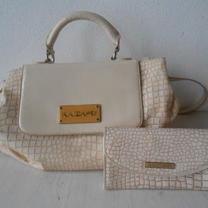 Bolso vintage Krizia Poi Cartera a juego 2000s