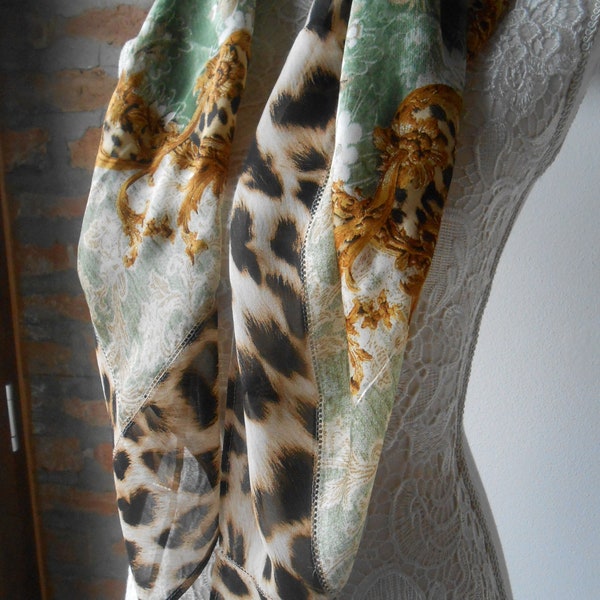 Roberto Cavalli Vintage Foulard 90s Silk Scarf