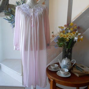 Vintage Nightgown 70s Pink Lingerie