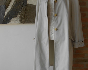 Vintage Trench 60s Light Grey Coat