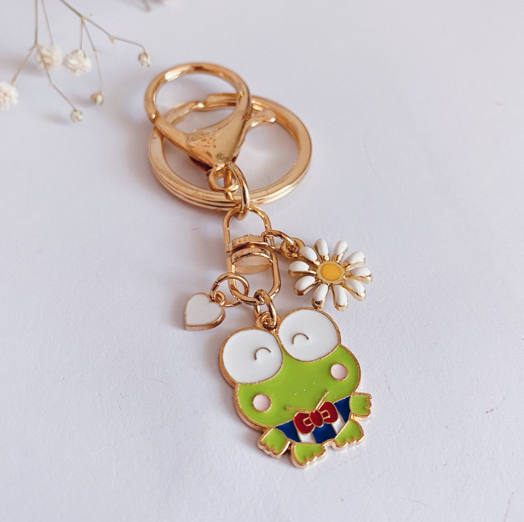 Cute Keroppi Keychain Bag Charm Sanrio Gift Custom Etsy