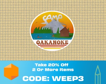 The Worst Days "Camp Oakanoke" Sticker.