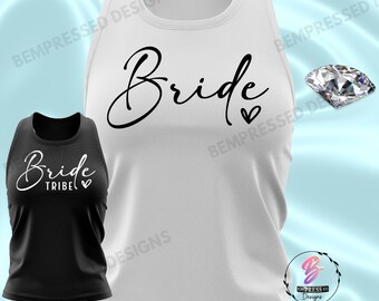Bride Bachelorette Bride Tribe set SVG PNG Party