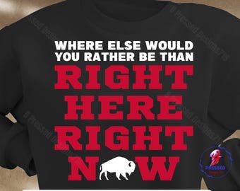 BUFFALO Where else would you rather be BILLS FAN svg png Right here right now svg png-buffalo Football-svg-png Sports svg png Bills svg