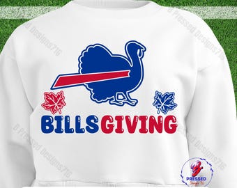 Billsgiving SVG PNG: Buffalo Football Thanksgiving Design (Digital Download)