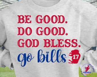 Buffalo Football SVG PNG: Be Good Do Good (Digital Download)