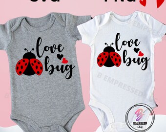 Valentines Love Bug SVG PNG: Baby/Kids Design (Digital Download)