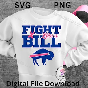 BUFFALO-BREAST CANCER svg png Fight Like A Bill breast cancer awareness svg png-buffalo Football-svg-png Sports svg png Bills svg png