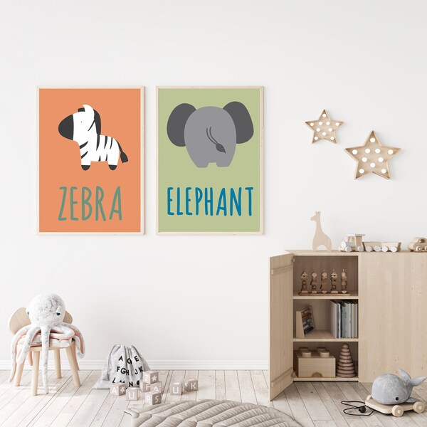 Elephant Nursery Art - Etsy