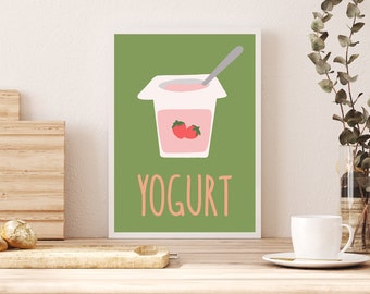 Lindo yogur Wall Art Print