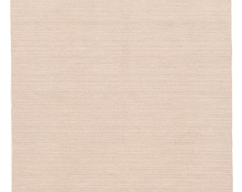 Solid Kilim loom -Light Pink Color Wool Kilim Rug Handwoven, Handmade Rug, Flatweave Rug, Bohemian Rug Durrie Rug Custom Wool Rug Durrie
