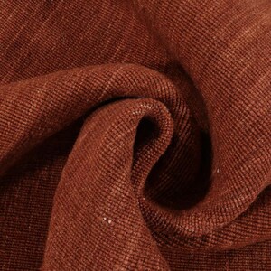 Solid Kilim Loom - Rust Color Wool Kilim Rug Handwoven, Handmade Rug ...