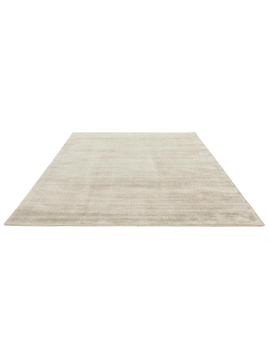 Handmade Beige Wool Silk Rug Handwoven Wool Silk Blend for Living Room ...
