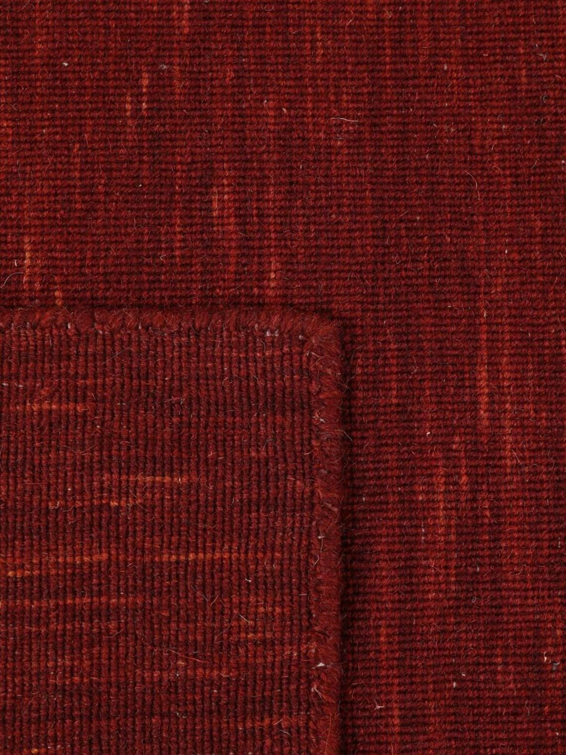 Solid Kilim Loom - Dark Red Color Wool Kilim Rug Handwoven, Handmade ...