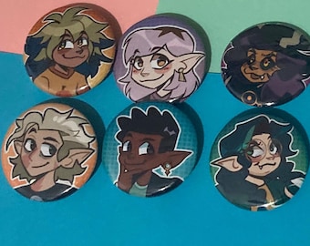 The Owl House Hex squad 1.25 Buttons