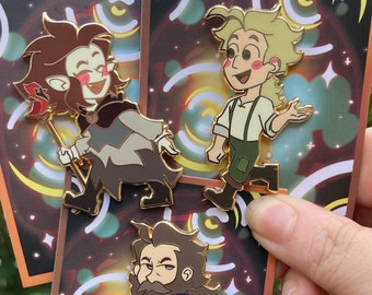 Caleb, Evelyn and Philip Enamel pins (DISCOUNTED please read description)