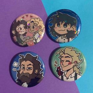 Wittethorne, Caleb and Philip Buttons 1.25 inches