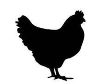 Chicken  foul bird farm animal die cut vinyl decal sticker, 9 styles