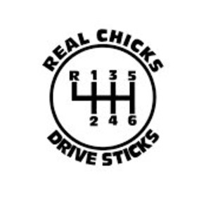 Manual Shift Vinyl Decal, Car Humor Sticker, 5 or 6 Speed image 7