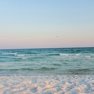 Polvere bianca Destin, sabbia della spiaggia della Florida, sabbia della spiaggia della costa del Golfo della Florida, sabbia della spiaggia della costa smeralda
