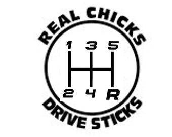 5 speed shift manual transmission truck car auto humor Die Cut Vinyl Decal sticker, 6 styles