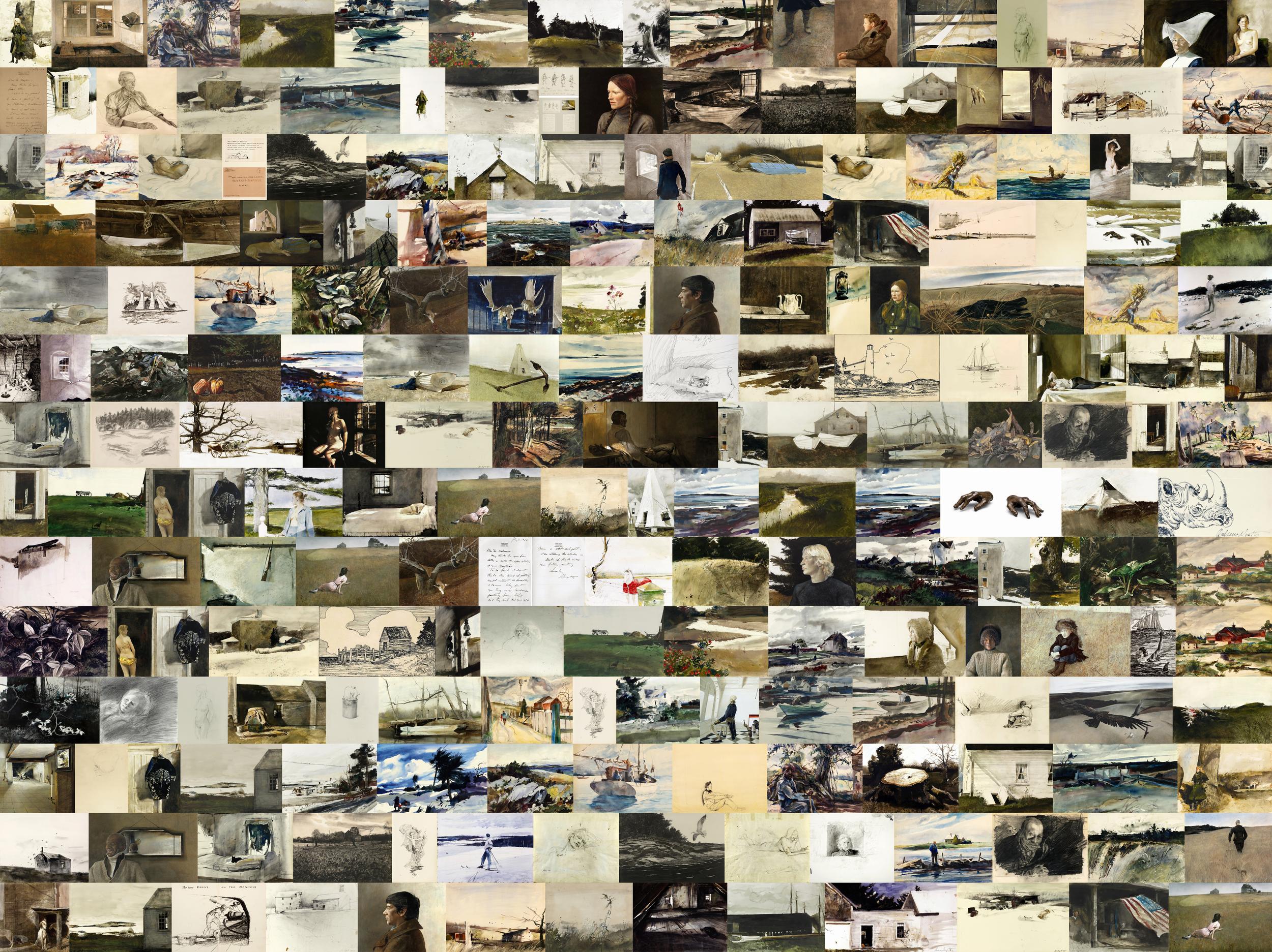 Wyeth High Resolution Set of 205 Andrew Wyeth Print, High-resolution Art Images, Digital ...