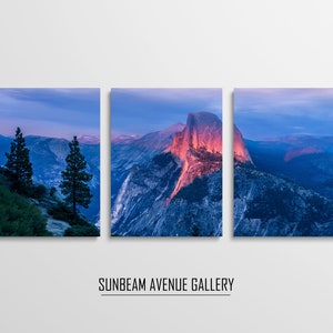 Set of 3 Yosemite Wall Art Set of 3, Large National Park Poster, Yosemite Fall 3 Pieces Wall Art, Yosemite Print DIGITAL - 1676PL