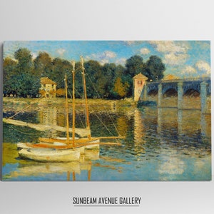 Claude Monet Wall Decor | Regatta At Argenteuil 1872  | Famous Painting | Instant Download | Fine Art | Monet Botanical Print - 0570PH