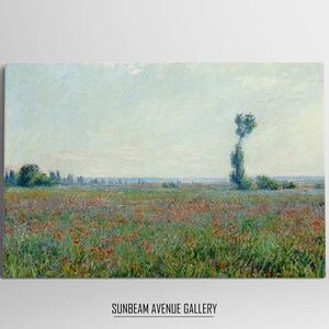 Claude Monet The Poppy Field Painting Famous Monet Art. Instant Download Vintage Decor. Vintage Landscape Printable Wall Art. - 0589PH