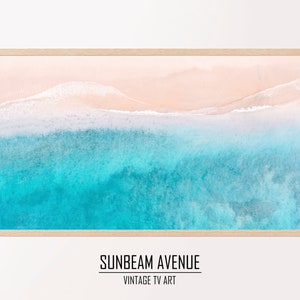 Samsung Frame Tv Art | Beach Art For Frame Tv | Ocean Tv Art | Digital Download - 1448TVL