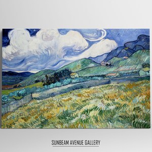 Vincent van Gogh Wall Decor | Mountainous Landscape Behind Saint Paul Hospital | Famous Painting | Instant Download | Fine Art - 0490PH