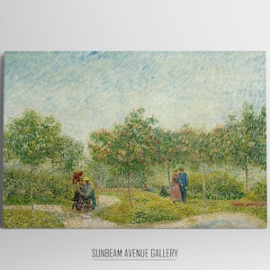 Vincent van Gogh Wall Decor | Garden With Courting Couples Square Saint Pierre May 1887 | Famous Painting | Instant Download - 0475PH