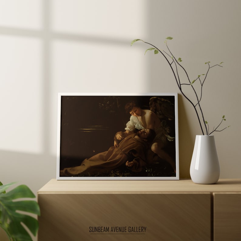 Caravaggio Wall Art | Saint Francis of Assisi in Ecstasy (c1595 ...