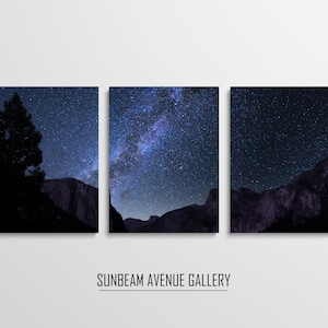 Set of 3 Yosemite Wall Art Set of 3, Large National Park Poster, Yosemite Fall 3 Pieces Wall Art, Yosemite Print DIGITAL - 1675PL