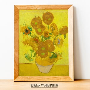 Vincent van Gogh Wall Decor | Sunflowers | Famous Painting | Instant Download | Fine Art | Printable Wall Art - 0403P