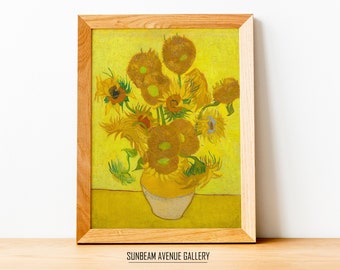 Vincent van Gogh Wall Decor | Sunflowers | Famous Painting | Instant Download | Fine Art | Printable Wall Art - 0403P