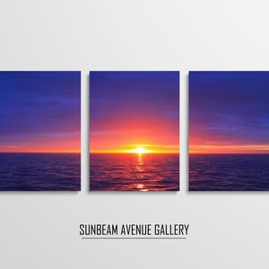 Ensemble de 3 Beach Print Ocean Wall Art, Beach Wall Art Set de 3 Ocean Photography Ocean Print Coastal Wall Art, Waves Wall Decor, Sea - 1420P