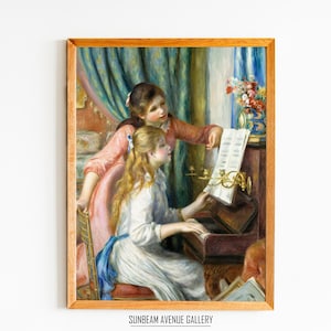Pierre-Auguste Renoir Wall Decor | Auguste Renoir Two Young Girls At The Piano | Famous Painting | Instant Download | Fine Art - 0457P