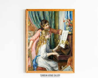 ピエール＝オーギュスト・ルノワール「ピアノを弾く二人の少女」1892年