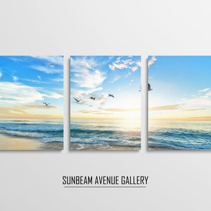 Set of 3 Set of 3 Coastal Prints, Beach Wall Art Set, Coast Photography, Modern Wall Art, Landscape Prints Set, Beach House Wall - 1404P