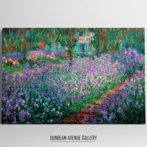 Claude Monet Famous Garden Landscape Painting Fine Art. Instant Download Vintage Art. Vintage Landscape Printable Wall Art. Spring - 0598PH