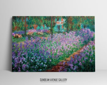 クロード・モネ　【オランダのチューリップ畑】 モネ オランダのチューリップ畑 ジクレーポスター四辺フチ無し