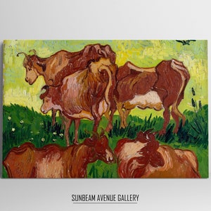 Vincent van Gogh Wall Decor | Cows (after Jorsaens) | Famous Painting | Instant Download | Fine Art | Printable Wall Art - 0467PH
