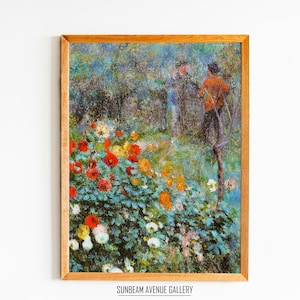 Pierre-Auguste Renoir Wall Decor | Pierre Auguste Renoir Jardin De La Rue Cortot | Famous Painting | Instant Download | Fine Art - 0450P