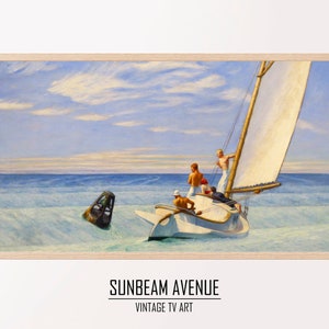 Samsung Frame TV Art | Ground Swell | Edward Hopper | Famous Artist | Art for Frame Tv | Lg Tv art | Instant Download - 1388TVFA