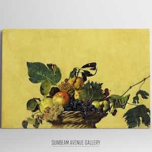 Caravaggio Wall Art | Basket Of Fruit Caravaggio (c1595) | Baroque Painting | Religious Art | Instant Download | Printable Wall Art - 0793P