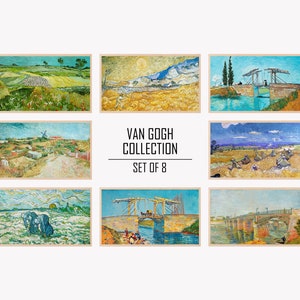 Samsung Frame TV Art 8 PACK | Ultimate Van Gogh Landscape Painting Collection | Van Gogh Art Set | - 0236TVS