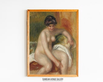 Pierre-Auguste Renoir Wall Decor | Pierre Auguste Renoir Femme Nue Dans Un Interieur | Famous Painting | Instant Download | Fine Art - 0459P