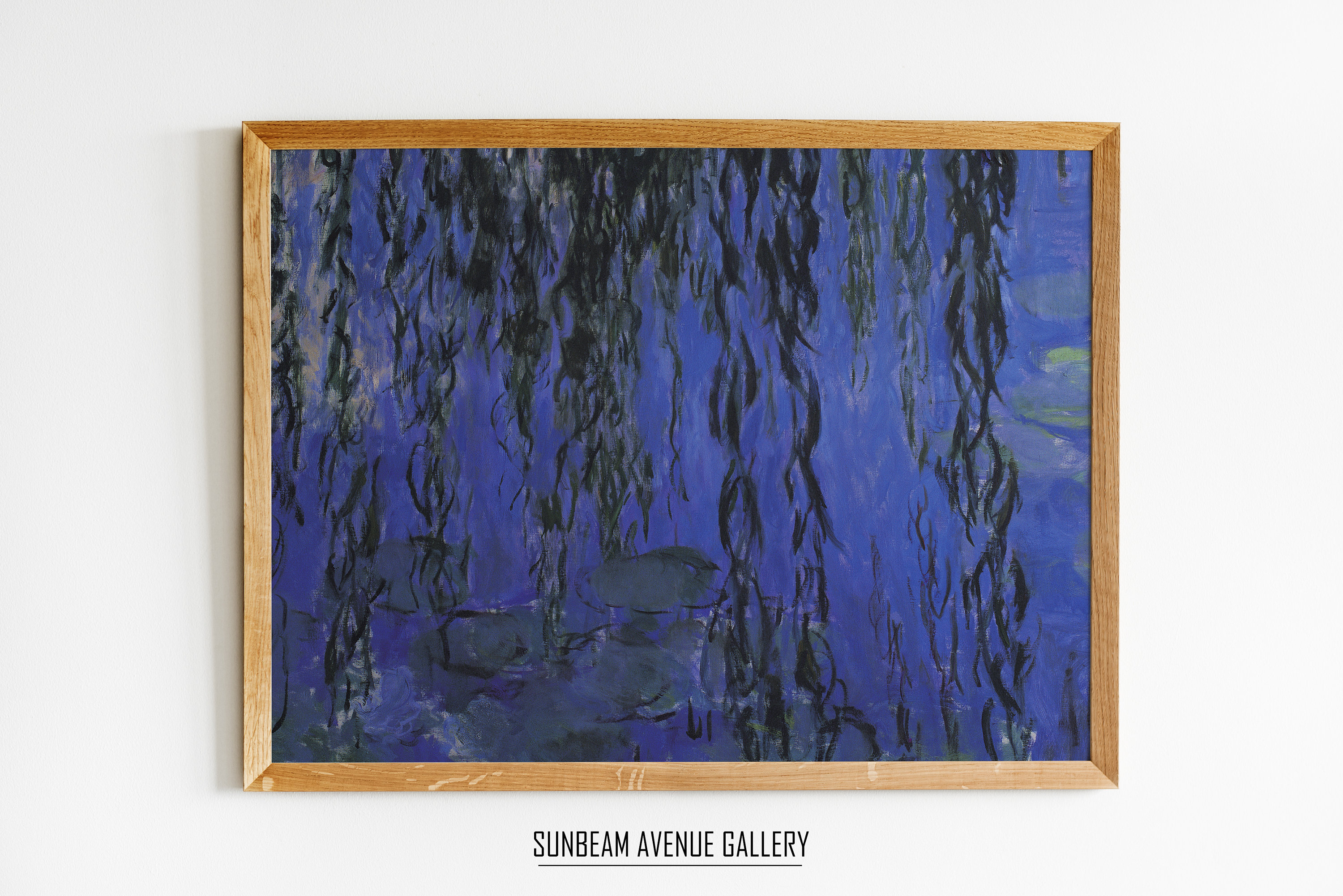 Claude Monet Wall Decor | Water Lilies and Weeping Willow Branches 1916 ...