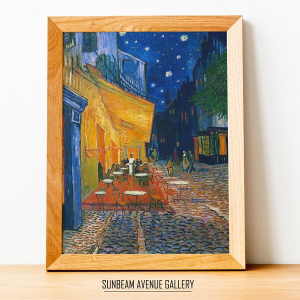 Vincent van Gogh Wall Decor | Cafe Terrace In Arles At Night | Famous Painting | Instant Download | Fine Art | Printable Wall Art - 0379P